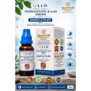 Q-L1-D Indigestion & Gas Drops (Level-1) - 30ml - Quantum Homoeopathic Energies